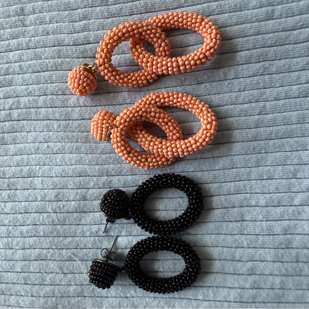 J.Crew beaded statement earrings